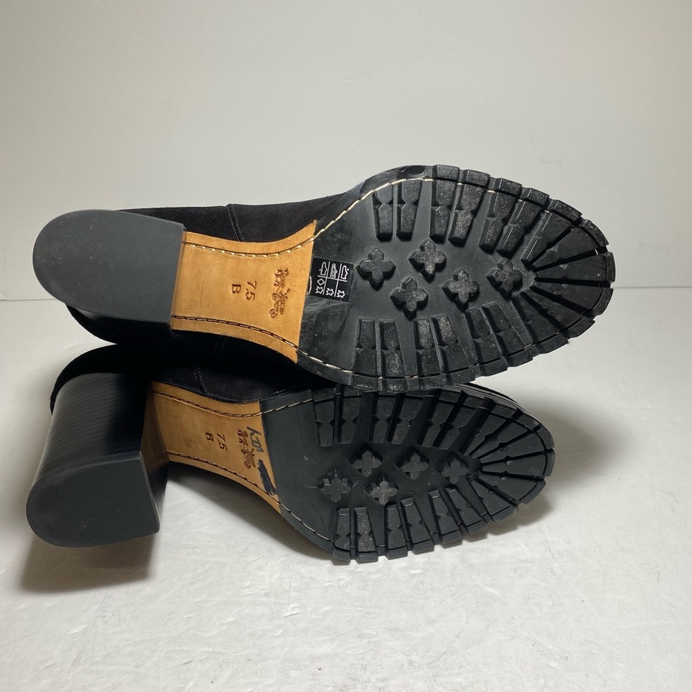 Coach Odelle Black Suede Chelsea Boots Women's Ankle Boots Size 7.5 - Picture 9 of 16